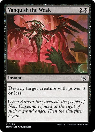Vanquish the Weak (March of the Machine) Light Play Foil