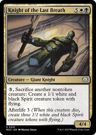 Knight of the Last Breath (Commander: March of the Machine) Near Mint