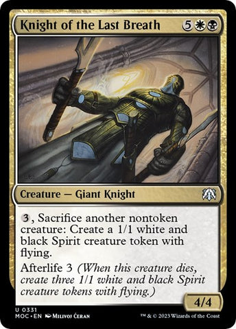 Knight of the Last Breath (Commander: March of the Machine) Near Mint
