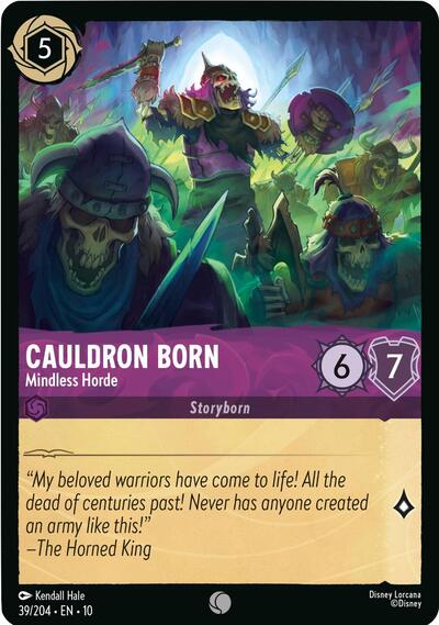 Cauldron Born - Mindless Horde (Whispers in the Well) Near Mint Cold Foil