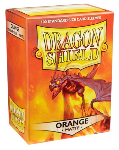 Dragon Shield Matte Sleeves Orange (100-Pack) (Dragon Shield) New