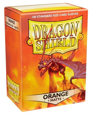 Dragon Shield Matte Sleeves Orange (100-Pack) (Dragon Shield) New