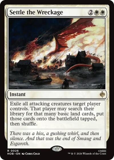 Settle the Wreckage (The Hobbit) Near Mint Foil