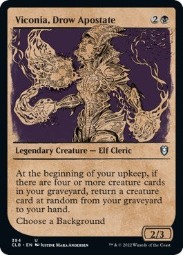 Viconia, Drow Apostate (Showcase) (Commander Legends: Battle for Baldur's Gate) Near Mint Foil