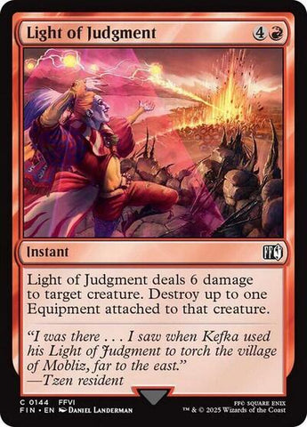 Light of Judgment (Universes Beyond: FINAL FANTASY) Near Mint Foil