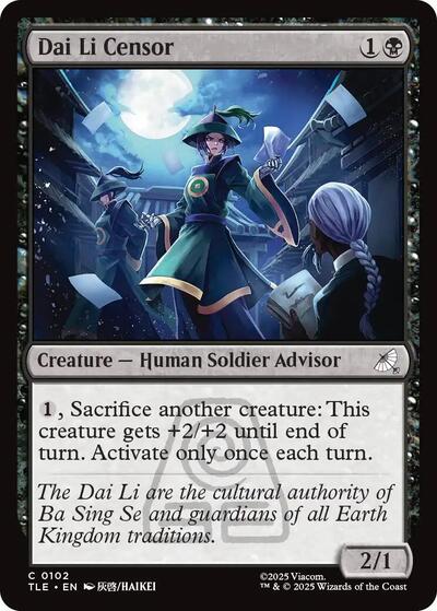 Dai Li Censor (Avatar: The Last Airbender: Eternal-Legal) Near Mint