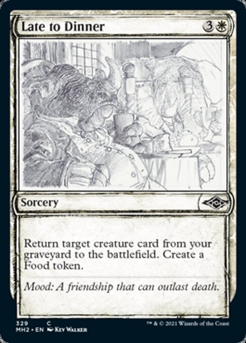 Late to Dinner (Showcase) (Modern Horizons 2) Near Mint Foil