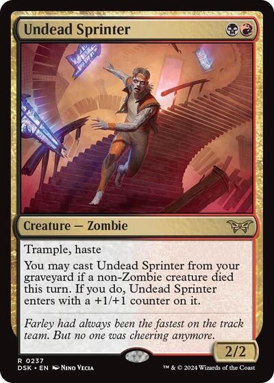 Undead Sprinter (Duskmourn: House of Horror) Near Mint Foil
