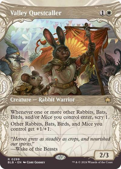Valley Questcaller (Showcase) (Bloomburrow) Near Mint