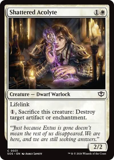 Shattered Acolyte (Secrets of Strixhaven) Near Mint Foil