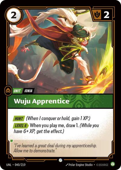 Wuju Apprentice (Unleashed) Near Mint Foil