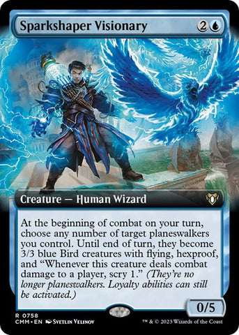 Sparkshaper Visionary (Extended Art) (Commander Masters) Near Mint