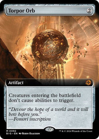 Torpor Orb (Extended Art) (Outlaws of Thunder Junction: The Big Score) Light Play Foil