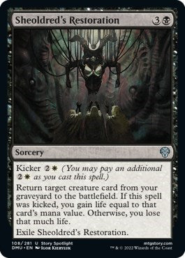 Sheoldred's Restoration (Dominaria United) Light Play Foil