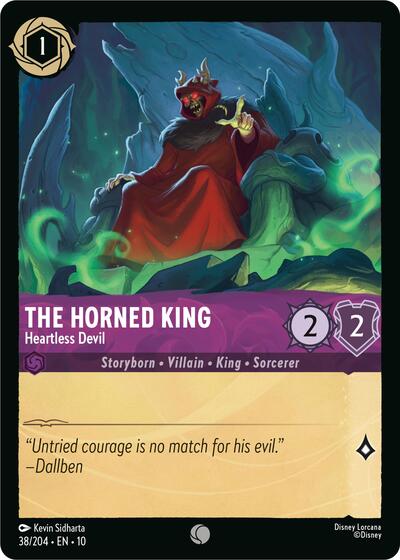 The Horned King - Heartless Devil (Whispers in the Well) Near Mint Cold Foil