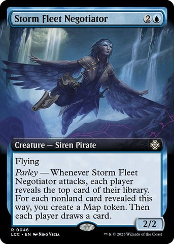 Storm Fleet Negotiator (Extended Art) (Commander: The Lost Caverns of Ixalan) Near Mint