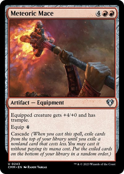 Meteoric Mace (Commander Masters) Light Play Foil