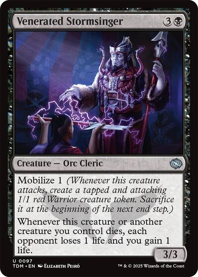 Venerated Stormsinger (Tarkir: Dragonstorm) Near Mint Foil