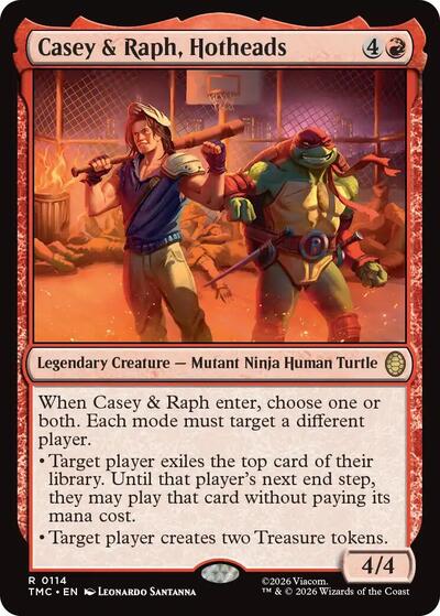 Casey & Raph, Hotheads (Commander: Teenage Mutant Ninja Turtles) Near Mint