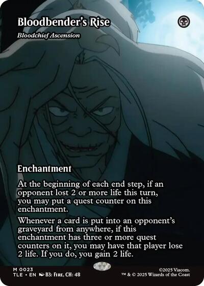 Bloodbender's Rise - Bloodchief Ascension (Borderless) (Avatar: The Last Airbender: Eternal-Legal) Near Mint Foil