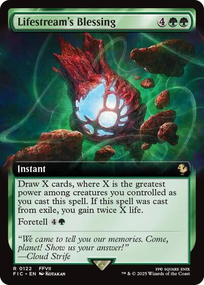 Lifestream's Blessing (Extended Art) (Commander: FINAL FANTASY) Near Mint