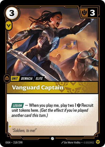 Vanguard Captain (Origins) Near Mint Foil