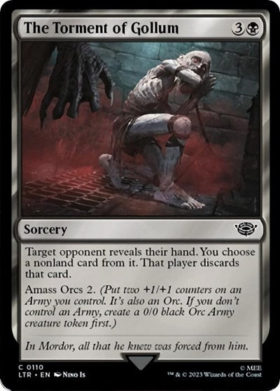 The Torment of Gollum (Universes Beyond: The Lord of the Rings: Tales of Middle-earth) Near Mint Foil