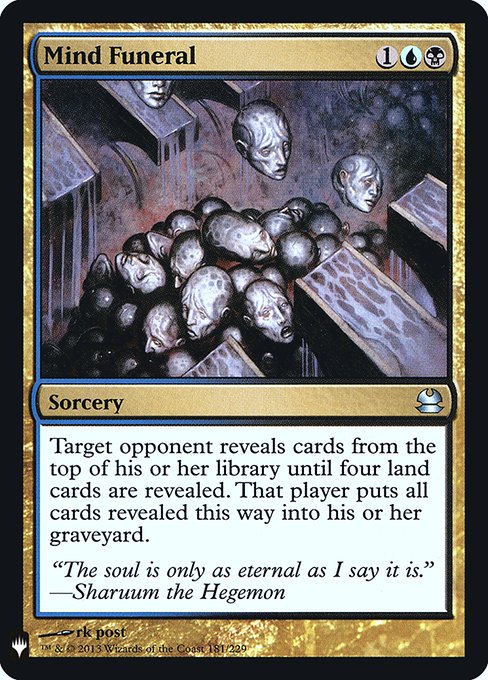 Mind Funeral (Mystery Booster Retail Edition Foils) Light Play Foil