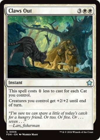 Claws Out (Foundations) Near Mint Foil