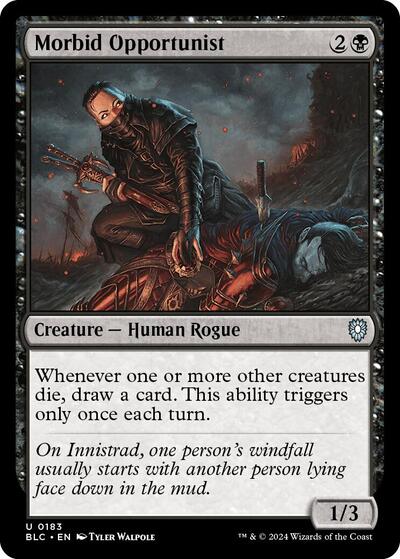 Morbid Opportunist (Commander: Bloomburrow) Near Mint