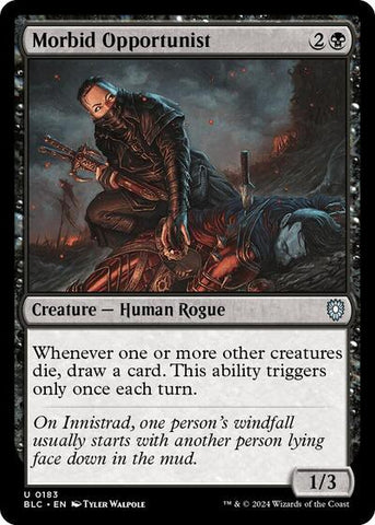 Morbid Opportunist (Commander: Bloomburrow) Near Mint
