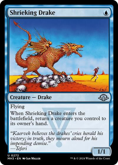 Shrieking Drake (Modern Horizons 3) Near Mint Foil
