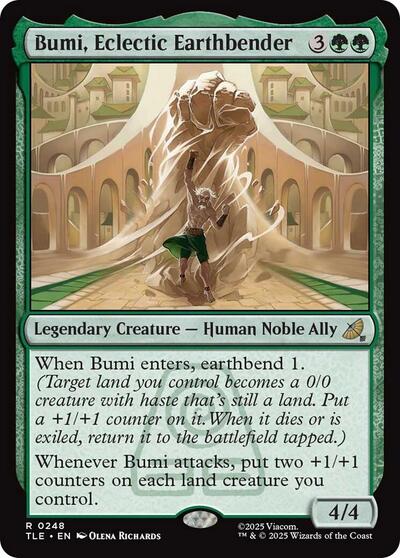 Bumi, Eclectic Earthbender (Avatar: The Last Airbender: Eternal-Legal) Near Mint Foil