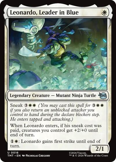 Leonardo, Leader in Blue (Teenage Mutant Ninja Turtles) Near Mint