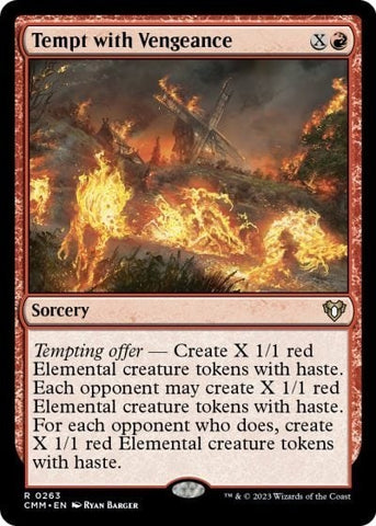 Tempt with Vengeance (Commander Masters) Near Mint Foil