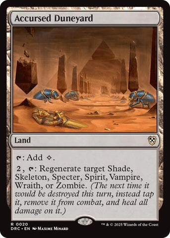 Accursed Duneyard (Commander: Aetherdrift) Near Mint