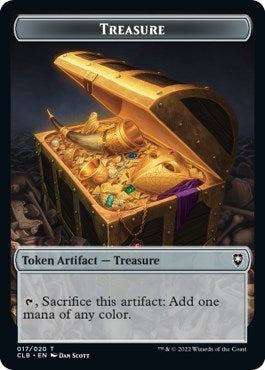 Treasure / Volo's Journal Double-sided Token (Commander Legends: Battle for Baldur's Gate) Near Mint Foil