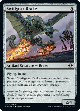 Swiftgear Drake (The Brothers' War) Light Play Foil