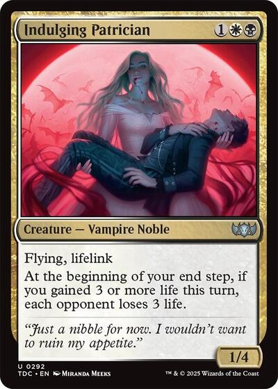 Indulging Patrician (Commander: Tarkir: Dragonstorm) Near Mint