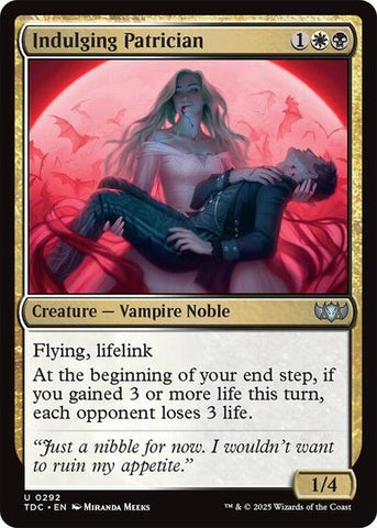 Indulging Patrician (Commander: Tarkir: Dragonstorm) Near Mint