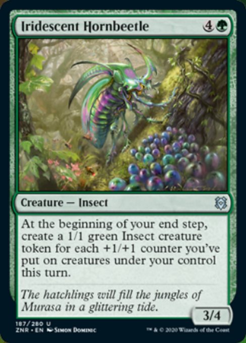 Iridescent Hornbeetle (Zendikar Rising) Near Mint