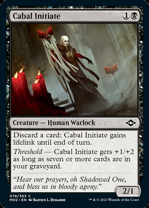 Cabal Initiate (Modern Horizons 2) Near Mint Foil