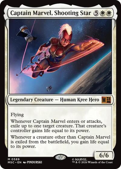 Captain Marvel, Shooting Star (Commander: Marvel Super Heroes) Near Mint Foil