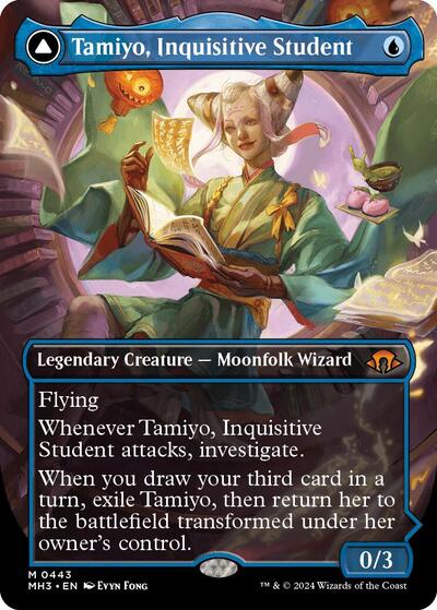 Tamiyo, Inquisitive Student (Borderless) (Modern Horizons 3) Near Mint Foil