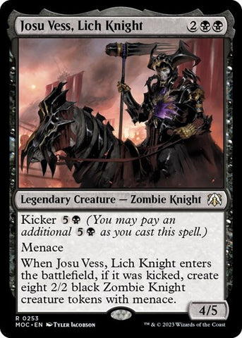 Josu Vess, Lich Knight (Commander: March of the Machine) Near Mint