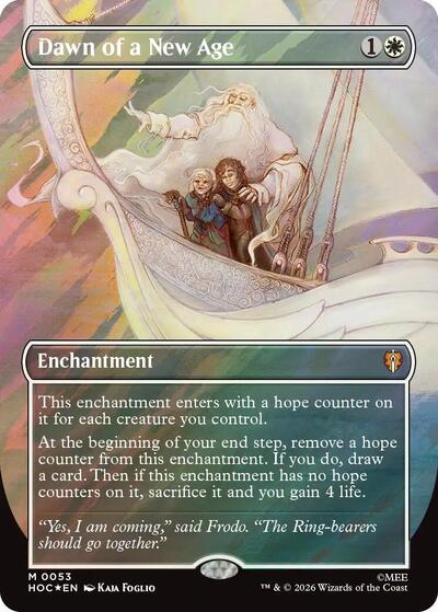 Dawn of a New Age (Borderless) (Surge Foil) (The Hobbit: Eternal-Legal) Near Mint Foil