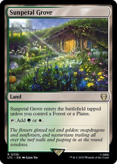 Sunpetal Grove (Commander: The Lord of the Rings: Tales of Middle-earth) Near Mint