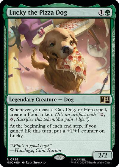 Lucky the Pizza Dog (Commander: Marvel Super Heroes) Near Mint Foil