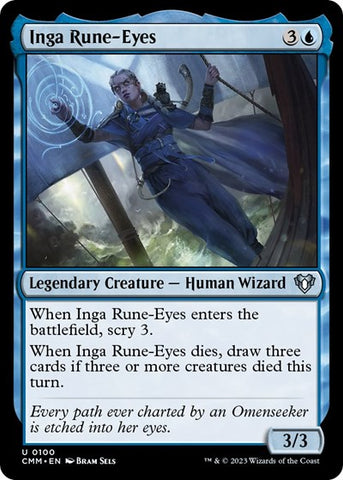 Inga Rune-Eyes (Commander Masters) Near Mint Foil