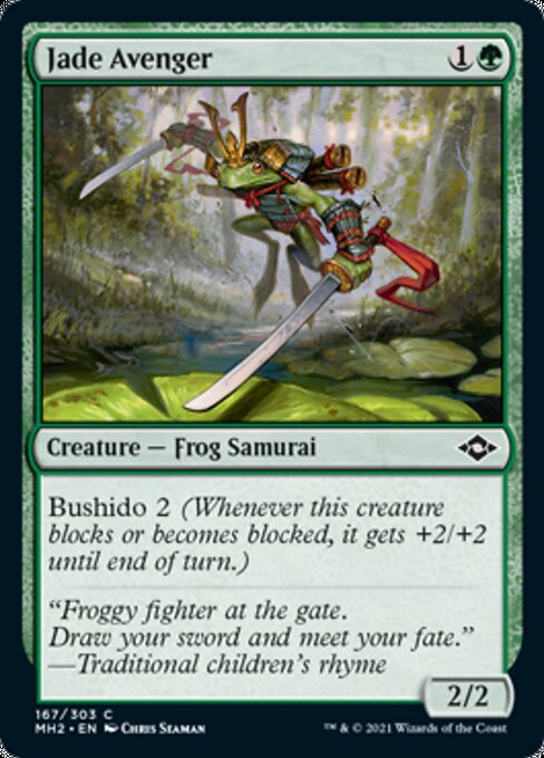 Jade Avenger (Modern Horizons 2) Light Play Foil